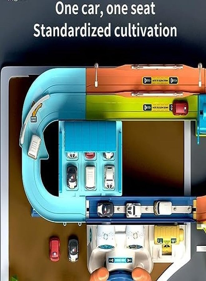 Arthasya Urban Rail Transit Car Race Track Toy | Adventure Parking Building Playset with Music | Interactive Car Track Toy for Boys & Girls - Image 5